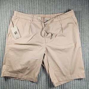 Boggi Milano Stretch Cotton Shorts Mens Sz 54 Peach NWT